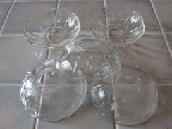 5 Coupelle Pour Lustre A Pampilles - En Verre - Lantaarns & Kroonluchters