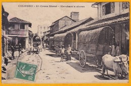 1923 - Carte Postale De Colombo, Ceylan  Vers Etoile, Drôme Par Paquebot Ligne Maritime Marseille -Yokohama N° 3 - Ceylon (...-1947)