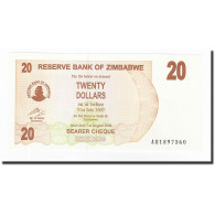 Billet, Zimbabwe, 20 Dollars, 2006-08-01, KM:40, NEUF - Simbabwe