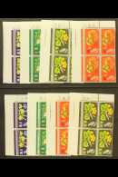 1964 Botanical Congress Ordinary & Phosphor Cylinder Blocks Of 4 Sets, SG 655/658 & SG 655p/58p. Never... - Sonstige & Ohne Zuordnung