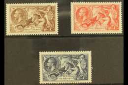 1934 Re-engraved Seahorses Complete Set, SG 450/452, Fine Mint, Lightly Hinged. (3 Stamps) For More Images, Please... - Unclassified