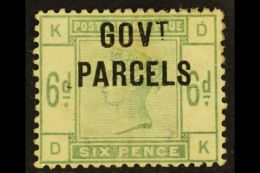 GOVT. PARCELS 1883-86 6d Dull Green, SG O62, Mint Part OG, Somewhat Heavily Hinged With Some Ink Notations In The... - Altri & Non Classificati