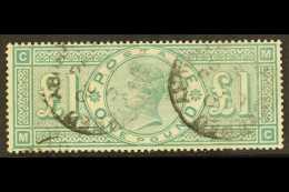 1887-92 £1 Green, SG 212, Good Used, Tiny Shortish Perf, Otherwise Fine With Good Colour And Light Cds... - Autres & Non Classés