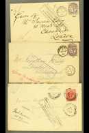 1885 & 1890 "UNDELIVERED FOR REASON STATED" VIOLET CACHETS On 1885 1d Lilac On Envelope Braintree To London ,... - Autres & Non Classés