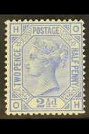 1883 2½d Blue Plate 22, Wmk Crown, SG 157, Lightly Hinged Mint. For More Images, Please Visit... - Autres & Non Classés