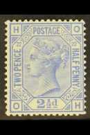 1883 2½d Blue Plate 22, Wmk Crown, SG 157, Lightly Hinged Mint. For More Images, Please Visit... - Altri & Non Classificati