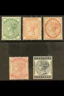 1880-81 Set Complete, SG 164-169, Lightly Hinged Mint (5 Stamps) For More Images, Please Visit... - Sonstige & Ohne Zuordnung