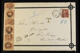 1880 (11 March) Cover From London To The USA Bearing 1870 1½d Plate 3 'Shield' Stamp (SG 52) Tied Duplex... - Autres & Non Classés
