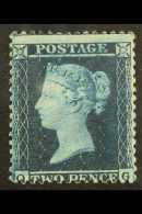 1855 2d Blue (plate 5) Wmk Large Crown Perf 14, SG 34, Mint Part OG With Lovely Strong Colour & Full Perfs.... - Sonstige & Ohne Zuordnung