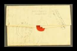 CUMBRIA: 1838 FINE "MILNTHORPE/PENNY POST" ON ENTIRE LETTER (Nov) Entire Letter From Penny Bridge To Shrewsbury,... - ...-1840 Voorlopers