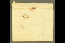 1775 BISHOP MARK AND INITIALED RECEIVERS MARK ON ENTIRE TO SCOTLAND A Fine "27/OC" And Alongside Circular Framed... - ...-1840 Préphilatélie