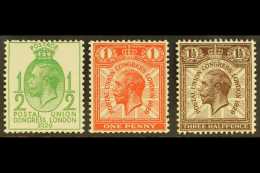 1929 UPU ½d, 1d And 1½ Wmk Sideways, SG 434a/6a, Very Fine Mint. (3 Stamps) For More Images, Please... - Otros & Sin Clasificación