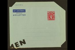 1956 20c Carmine On Pale Blue Postal Stationery Aerogramme With "SPECIMEN" Overprint, H&G 3var, Superb Unused,... - Zanzibar (...-1963)