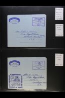 1966-1967 OFFICIAL AEROGRAMMES. A Group Of Stampless All Different Formula Air Letter Sheets Addressed To USA, All... - Zambie (1965-...)