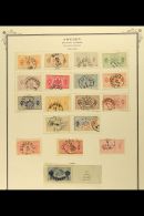 OFFICIALS 1874-1919 Used Collection On Printed Album Pages, Includes 1874-77 Perf 14 3 Ore, 4 Ore, 5 Ore, 6 Ore,... - Andere & Zonder Classificatie