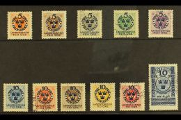 1916 Landstorm Set Inc The Seldom Seen 10o + 4k90 On 5kr (this Signed), Mi 86/96, Very Fine Used (11 Stamps) For... - Altri & Non Classificati