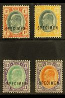 TRANSVAAL 1903 Complete Set With "SPECIMEN" Overprints, SG 256s/59s, Fine Mint, Fresh Colours. (4 Stamps) For More... - Non Classés