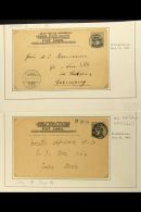 ORANGE RIVER COLONY FINE USED POSTAL STATIONERY 1901-1914 Attractive Collection Written Up On Leaves, Includes... - Non Classés