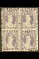 NATAL 1863 6d Lilac, Wmk CC, Perf 12½, SG 23, Superb Mint Og Block Of 4. For More Images, Please Visit... - Zonder Classificatie