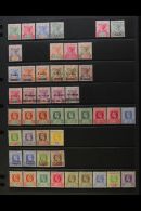 1890-1938 FINE MINT COLLECTION On Stock Pages, Mostly All Different, Inc 1890-92 Die I Set To 13c (ex 8c),... - Seychelles (...-1976)