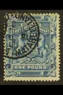 1892-93 £1 Deep Blue, SG 10, Fine Used. For More Images, Please Visit... - Andere & Zonder Classificatie