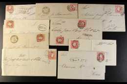 1871-82 POSTAL HISTORY HOARD Interesting Old-time Accumulation Of Mostly Stamped Entire Letters Plus Some Covers,... - Sonstige & Ohne Zuordnung