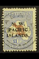 1915-16 £1 Brown & Ultramarine (Australia Roo) NWPI Opt'd, SG 85, Cds Used With Shortish Perf And Small... - Papua Nuova Guinea