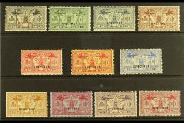 FRENCH CURRENCY 1925 Wmk "RF" In Sheet, Complete Set, Ovptd "Specimen", SG F42s/52s, Very Fine Mint. (11 Stamps)... - Other & Unclassified