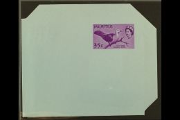 1965 35c Postal Stationery Aerogramme With BLUE COLOUR OMITTED Variety, H&G 5var, Superb Unused, Very Rare.... - Mauritius (...-1967)