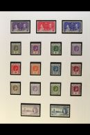 1937-50 KGVI Complete Mint Basic Sets, Plus 1933-54 Postage Dues Set, SG 249/90, D1/7, Note 10r Defin Has Tiny... - Maurice (...-1967)