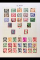 SELANGOR 1935-1955 Fine Used Or Fresh Mint COMPLETE RUN (SG 68/114). Lovely! (47 Stamps) For More Images, Please... - Andere & Zonder Classificatie