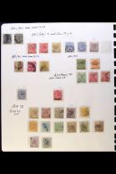 1867-1957 MINT & USED COLLECTION In Hingeless Mounts On Leaves, Inc FMS 1900 1c Opt Used, 1922-34 Inc 35c... - Andere & Zonder Classificatie