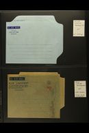 1950-75 FORMULAR AEROGRAMMES Unusual Collection That Begins With Special Christmas Air Letter, 1953 Coronation FDC... - Vide