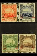 1952 100f - 1d On £1 Obligatory Tax Stamps Ovptd, SG T341/4, Very Fine Mint. Elusive High Values. (4 Stamps)... - Jordan