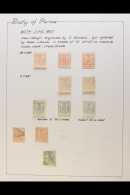 PARMA 1857 Fleur De Lis Issue, Fine Mint And Used Collection Written Up On Leaves Including 15c Vermilion Mint No... - Non Classés