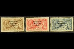 1927-28 SEAHORSES SET 2s6d To 10s, SG 86/88, The 10s From The Broken "S" Plate, Fine Mint. (3) For More Images,... - Andere & Zonder Classificatie