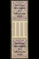 1922 (Thom) 3d Violet, SG 36, Vertical GUTTER PAIR, Never Hinged Mint. For More Images, Please Visit... - Other & Unclassified