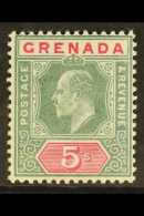 1904-06 5s Green & Carmine, SG 75, Fine Never Hinged Mint. For More Images, Please Visit... - Grenada (...-1974)