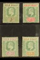 1902 1s, 2s, 5s, And 10s, SG 44/47, Mint With Lovely Fresh Colours. (4 Stamps) For More Images, Please Visit... - Costa De Oro (...-1957)