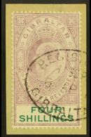 1904-08 4s Deep Purple & Green, SG 63, "on Piece" Fine Used For More Images, Please Visit... - Gibilterra