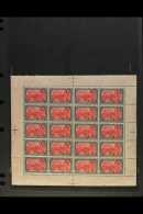 1905-12 (1906) 5M Green Black & Dark Carmine, Mi 97 AI B, Complete Sheet Of 20 Stamps With Selvedge To All... - Andere & Zonder Classificatie