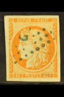 GUADELOUPE 1871 40c Orange, Ceres, Yv 13, Superb Used With Blue Dotted Lozenge "GPE" Cancel. For More Images,... - Otros & Sin Clasificación