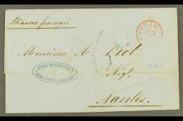 GUADELOUPE 1869 (5 Oct) Entire Addressed To France, Endorsed 'Steamer Francais', Bearing "Pointe A Pitre,... - Autres & Non Classés