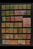 PERFINS 1860's-1950's Interesting Collection/accumulation Of Used Stamps With Various Commercial Perfins In A... - Otros & Sin Clasificación