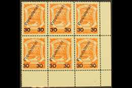 SCADTA 1923 30c On 60c Vermilion Surcharge (Scott C52, SG 53, Michel 42), Very Fine Unused No Gum Lower Right... - Colombia