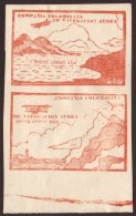 COMPANIA COLOMBIANA DE NAVEGACION AEREA 10c Brown Red Sea And Mountains, Cliffs And Lighthouse, SG 13a/14a, As A... - Colombie
