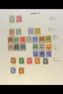 1900-62 FINE MINT COLLECTION A Clean All Different Collection On Album Pages, Includes 1900 ½d And 1d,... - Kaimaninseln