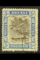 1907-10 5c Grey-black & Blue, Wmk Mult Crown CA, SG 27, Very Fine Used. For More Images, Please Visit... - Brunei (...-1984)