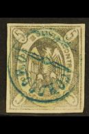1867-68 5c Violet Condor (Scott 3, SG 10b), Fine Used With Nice Circular "Corocoro" Postmark In Blue, Four Large... - Bolivië