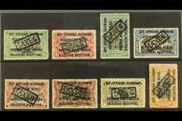RUANDA URUNDI POSTAGE DUE 1919 "Taxes" Handstamped Set Complete, Cob TX1/8, Very Fine Mint (8 Stamps) For More... - Autres & Non Classés